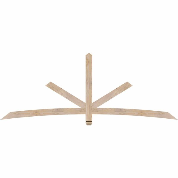 Ekena Millwork Alberta Smooth Timber Gable Bracket, Douglas Fir, 96"W x 36"H x 1 1/2"D x 3 1/2"F, 9/12 Pitch GBW096X36X0204ALB00SDF - main